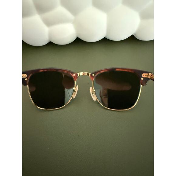 Ray Bans Clubmaster Polarized RB 3016 Tortoise Gold - Picture 5 of 6